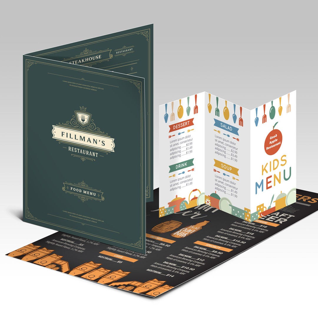 Common Menus