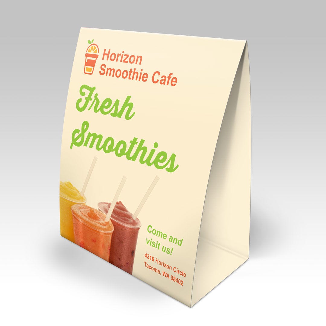 Natural Table Tents